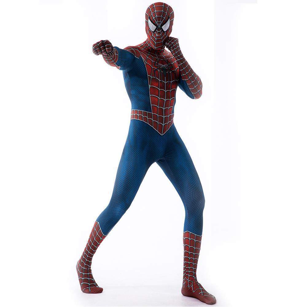 Tony Spiderman Costume Cosplay Jumpsuit Superhero Bodysuit Tights Halloween Suit Zentai For Adult Kids