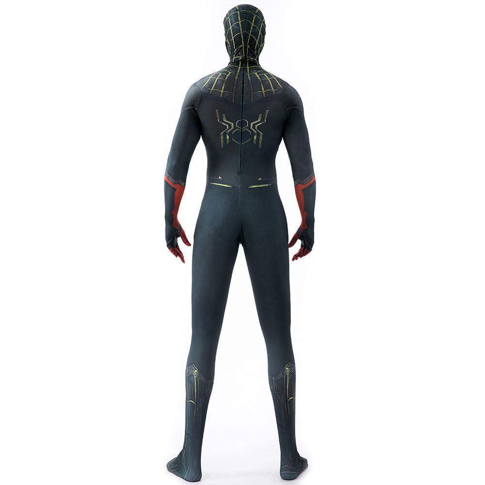 SpiderMan No Way Home Costume Cosplay Jumpsuit Superhero Tights Red Arm Suit Zentai For Adult Kids