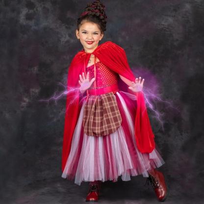 Hocus Pocus Sanderson Winifred Sarah Mary Costume sisters Tutu Dress for kids Girl Halloween Party Gift