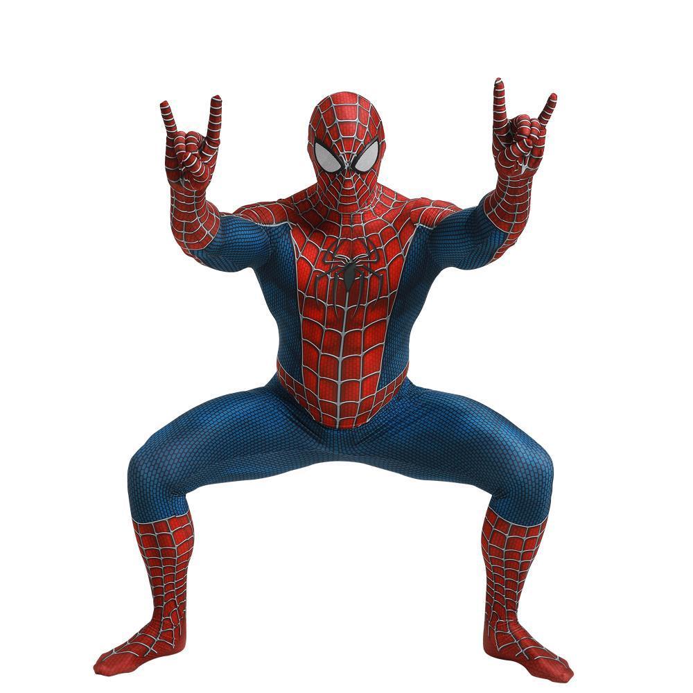 Spiderman Tony Halloween Cosplay Costume Zentai Jumpsuit