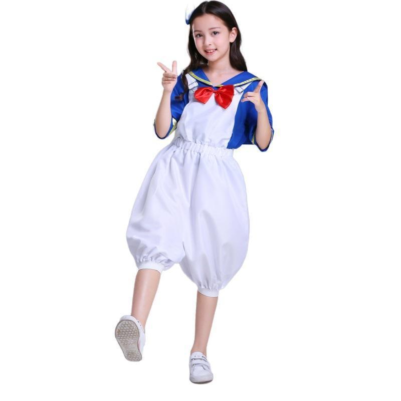 Sailor Suit Halloween Donald Duck Matching Family Cosplay Costume