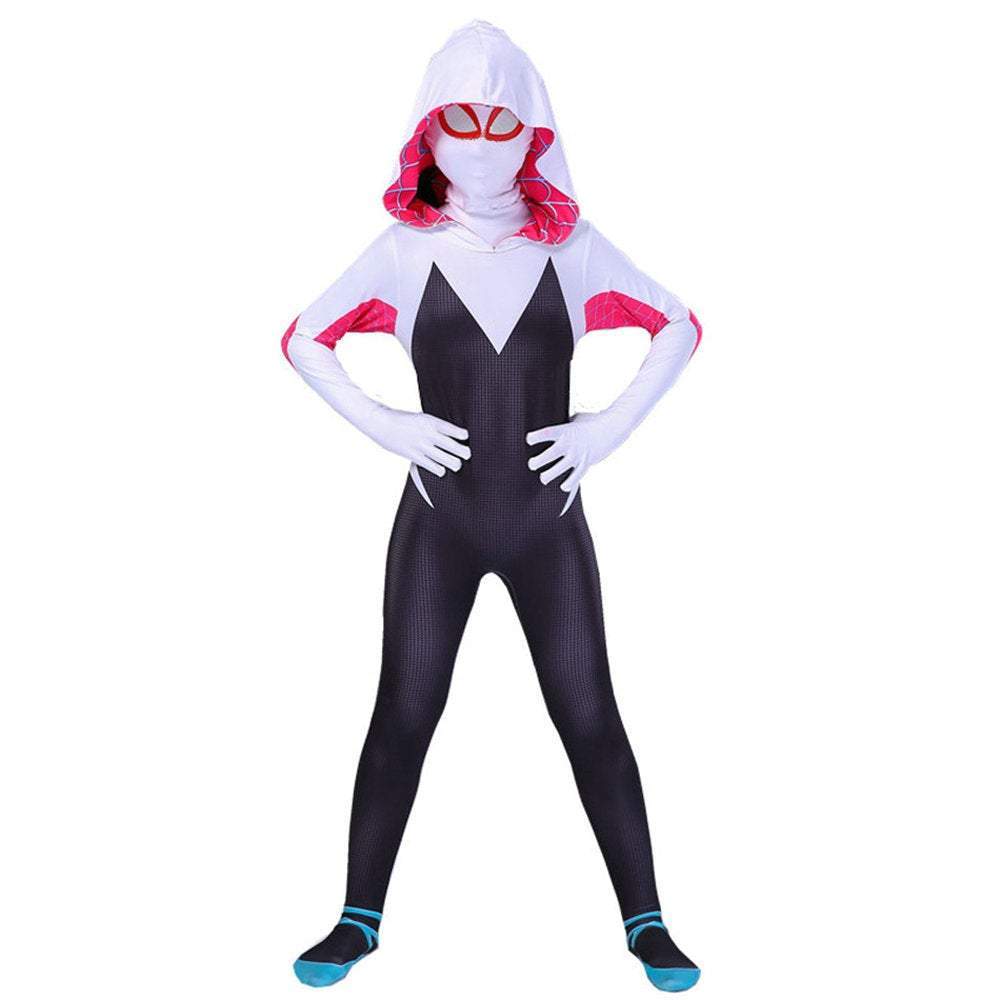 The Amazing Spiderman Gwen Cosplay Costume Zentai Jumpsuit