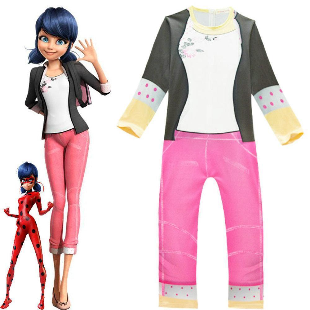 Miraculous Ladybug Halloween Children Girl Bodysuit Cosplay Costume-Pajamasbuy