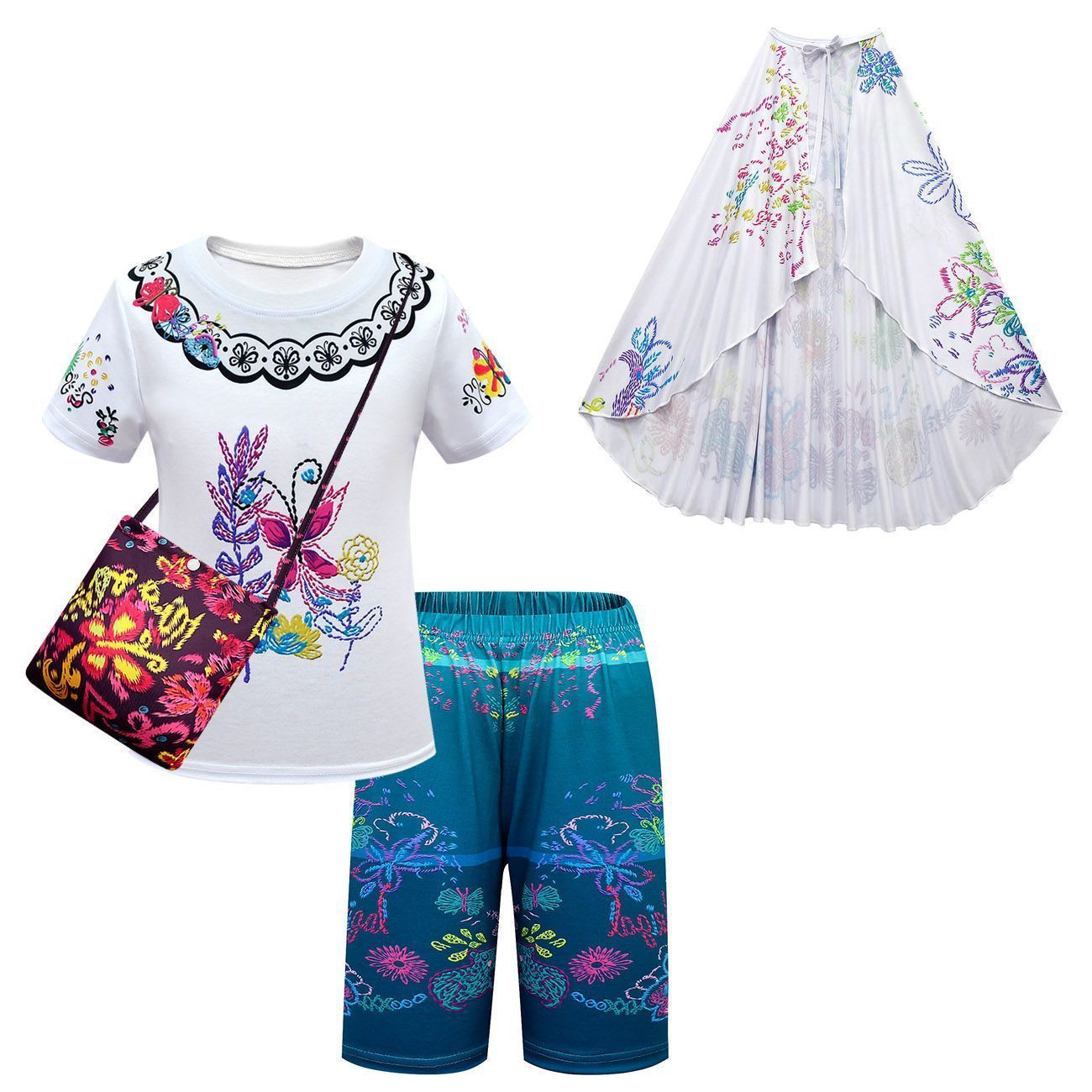 Encanto Mirabel Sets Shirt Short Pants Summer Outfits Suit