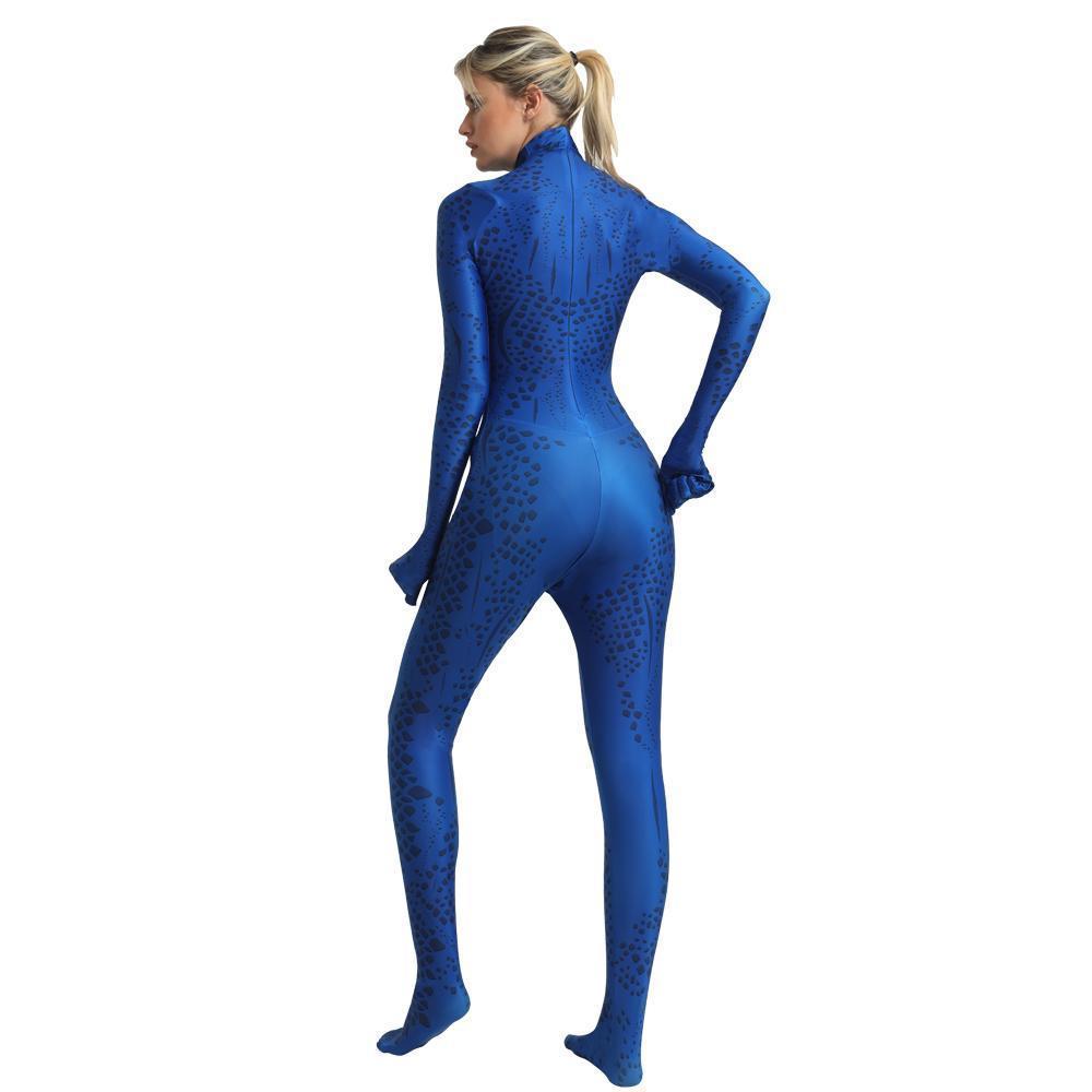 Mystique Outfits Halloween Cosplay Costume Bodycon Jumpsuit