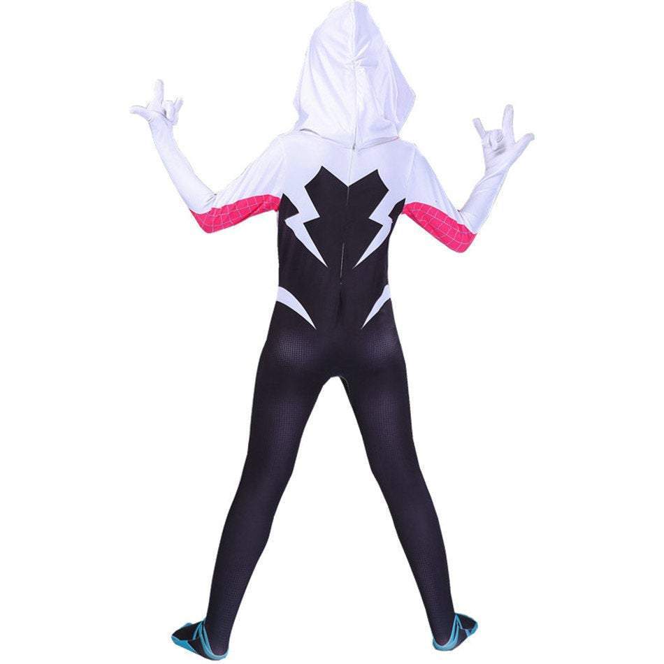 The Amazing Spiderman Gwen Cosplay Costume Zentai Jumpsuit