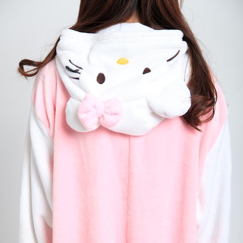 Hello Kitty Kigurumi Animal Onesie Hoodie Costume Pajamas