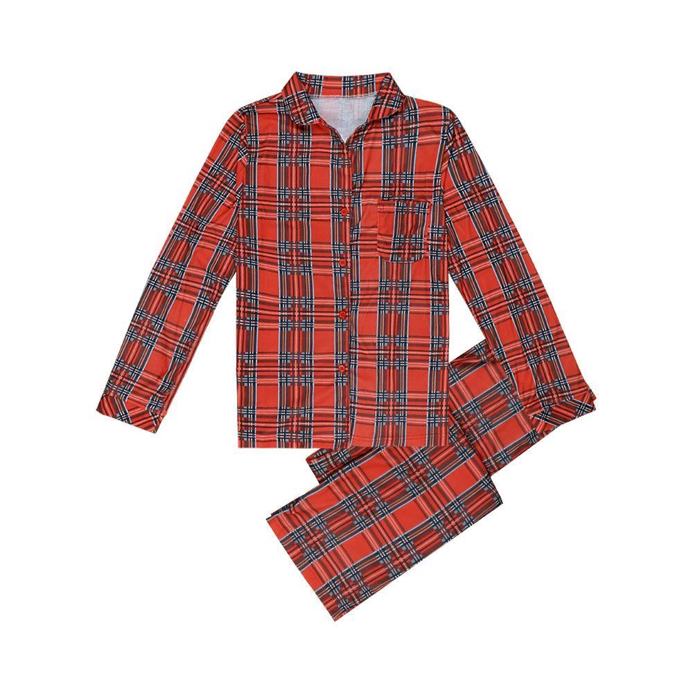 Holiday Family Matching Pajamas Red Checked