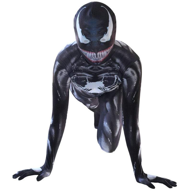 Venom Costumes Superhero Suits Halloween Cosplay Jumpsuit Poison Spider Black Zentai