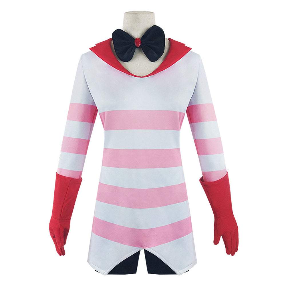 Hazbin Hotel Angel Dust Cosplay Costume Anime Halloween Suit Outfit Sets Dress Up For Women