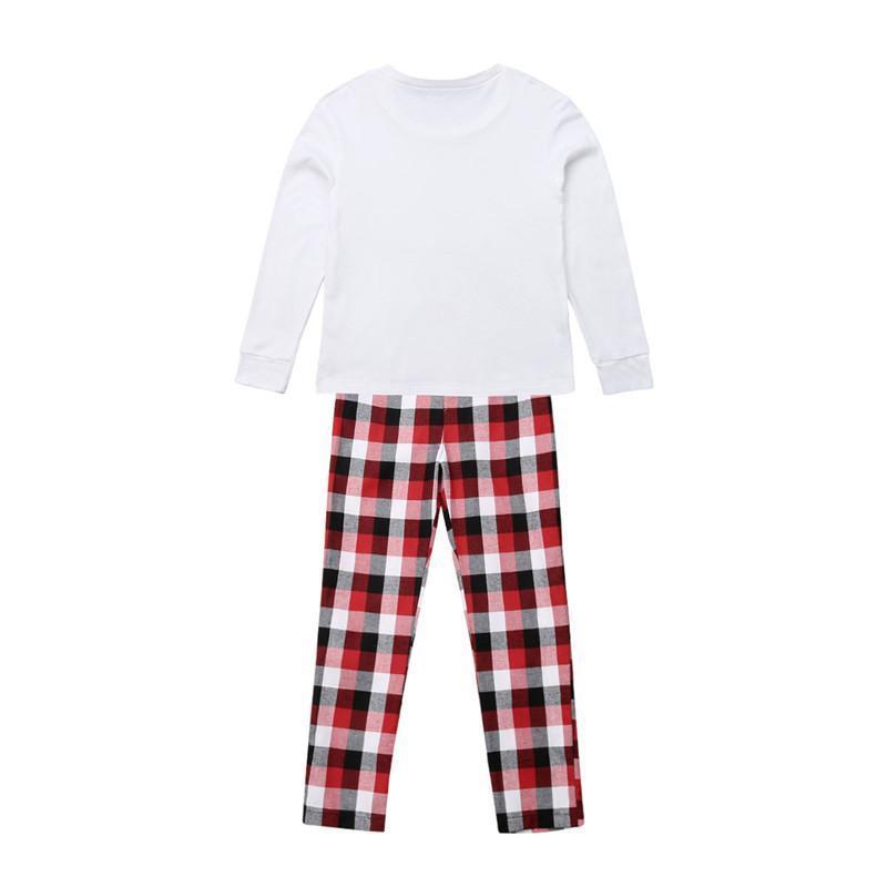 Family Matching Senta Elk Printed Long Sleeve Christmas Pajamas Set 2022