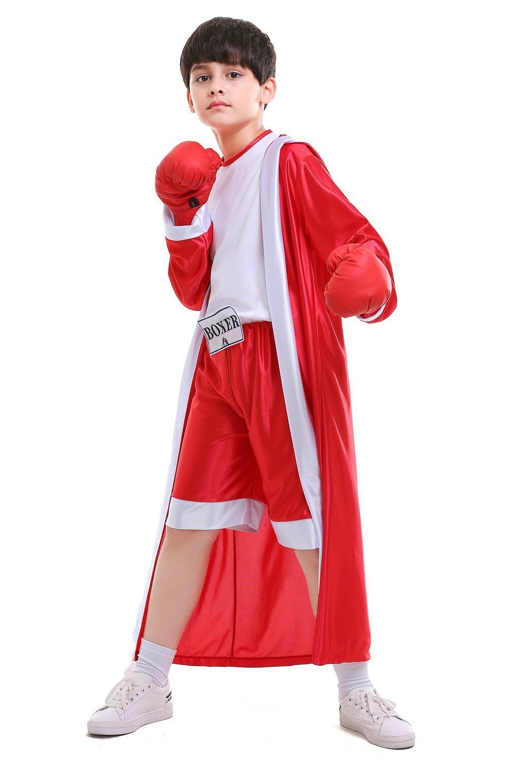 Child Boys Champion Boxer Uniform Halloween Costume Sportswearing