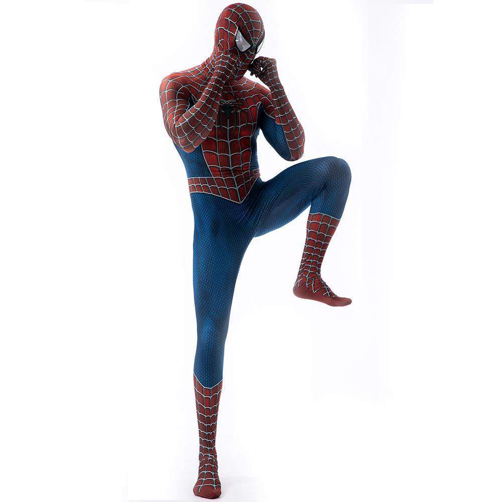 Tony Spiderman Costume Cosplay Jumpsuit Superhero Bodysuit Tights Halloween Suit Zentai For Adult Kids