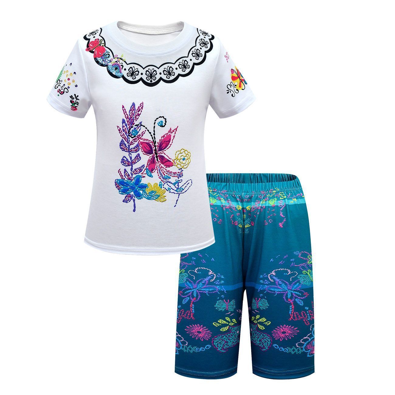 Encanto Mirabel Sets Shirt Short Pants Summer Outfits Suit