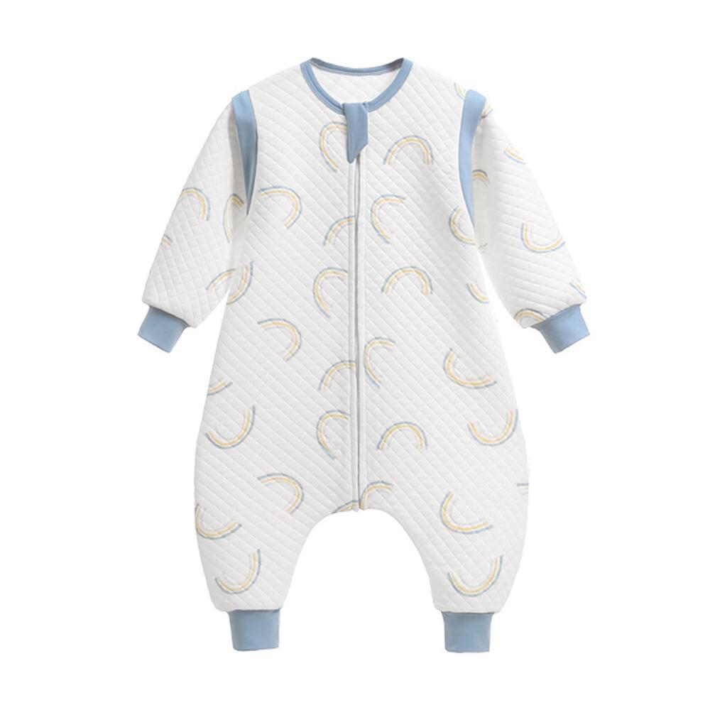 Autumn and winter plus cotton sleeveless children's split-leg one-piece romper