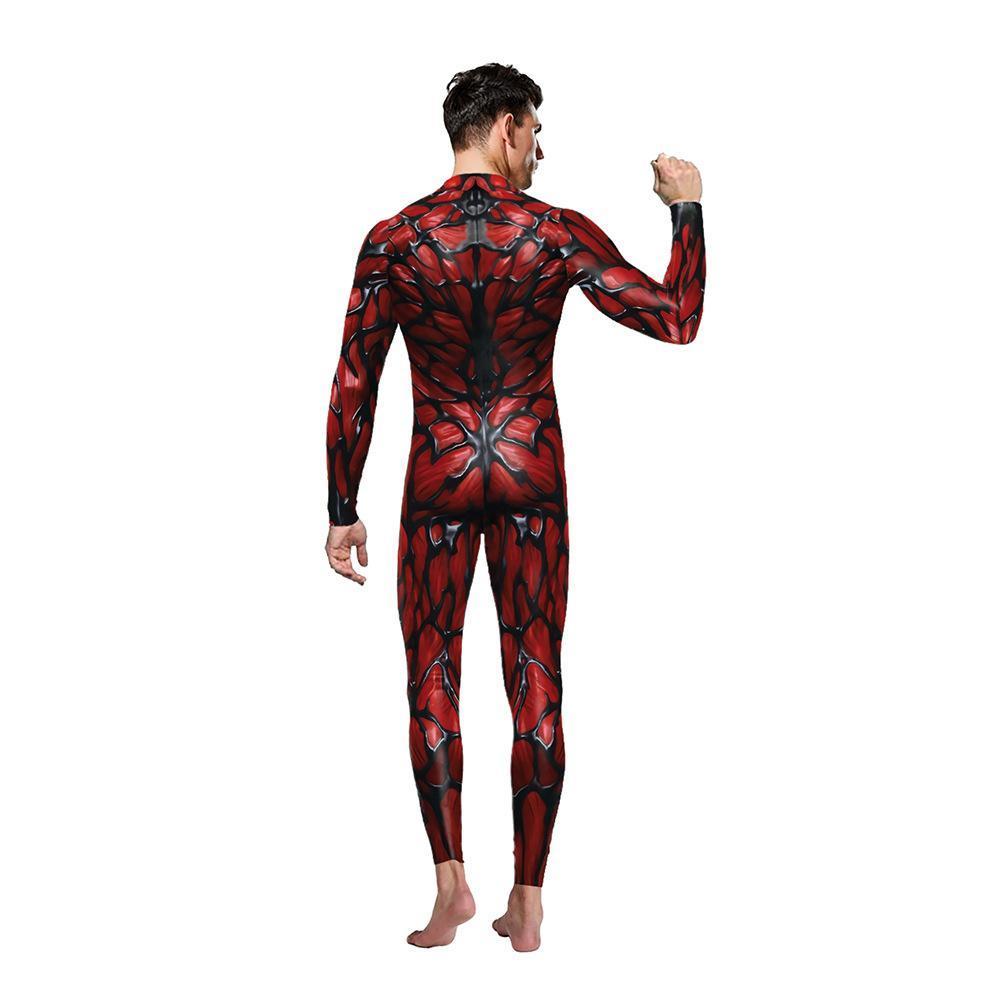 Venom Cosplay Costume Jumpsuit Halloween Party Bodysuit Outfit Zentai for Adults Men