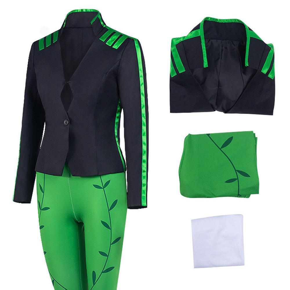 Poison Ivy Cosplay Costume Harley Quinn Outfits Halloween Carnival Dress Up Suit Outfit For Women
