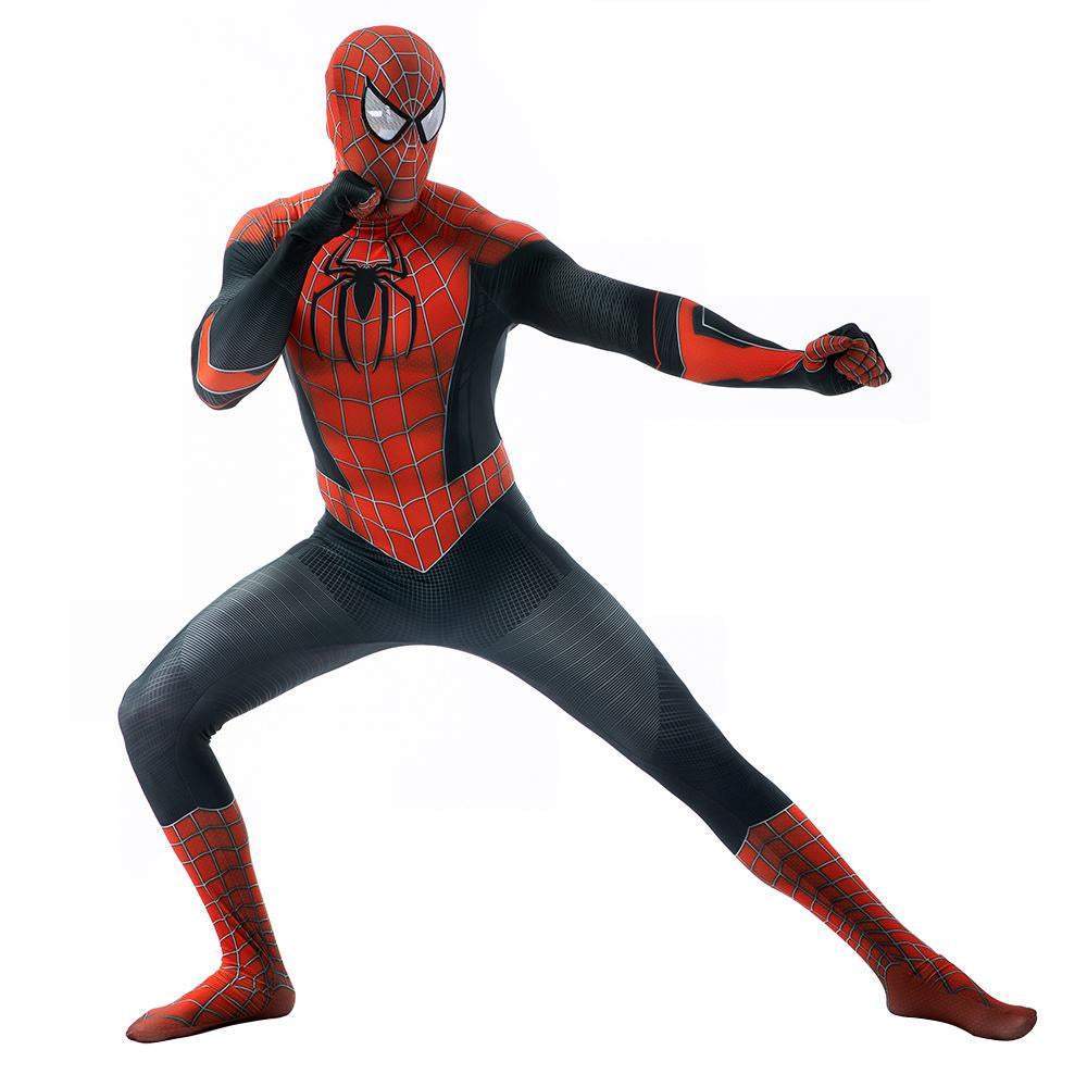 Halloween Cosplay Spiderman Jumpsuit Superhero Tights Costume Suit Zentai For Adult Kids