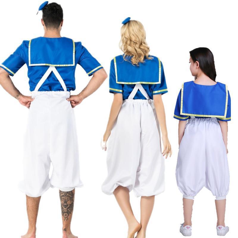 Sailor Suit Halloween Donald Duck Matching Family Cosplay Costume