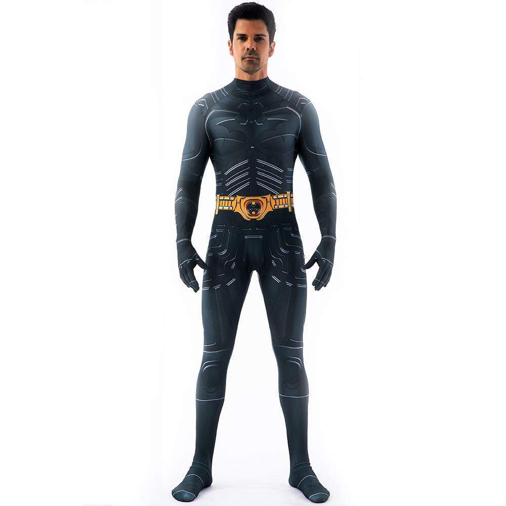Batman Costume Cosplay Jumpsuit Superhero Bodysuit Tights Halloween Suit Zentai For Adult Kids