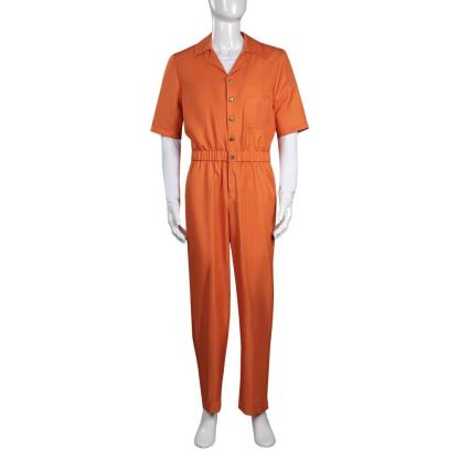 Michael Morbius Prison Jumpsuit Cosplay Costume Prisoner Uniform Halloween Carnival Outfit-Pajamasbuy