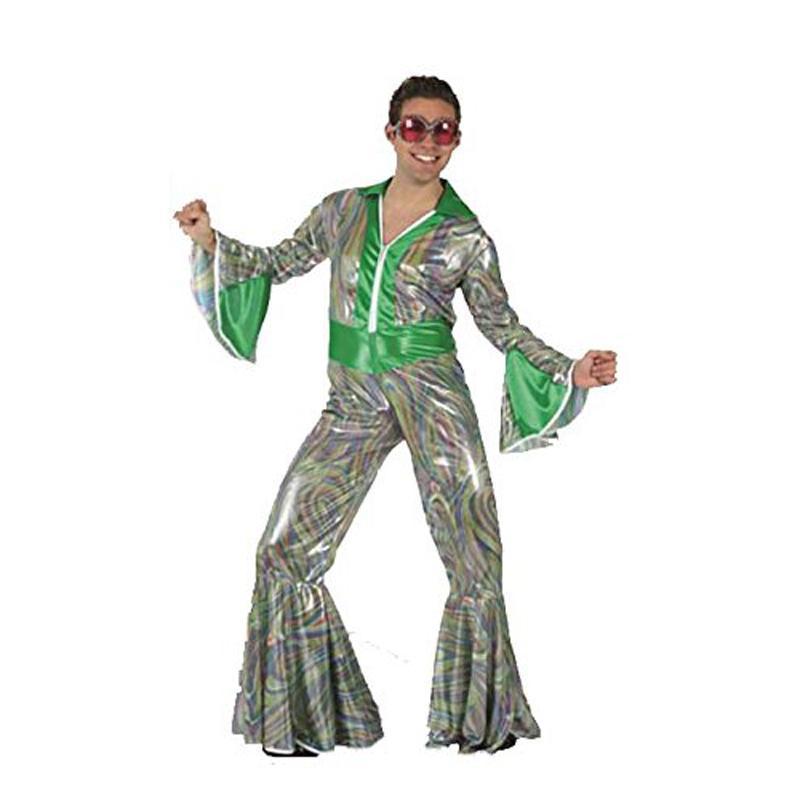 Disco Men Adult 70's Flare Sleeve Halloween Funny Costume Fancy Dress