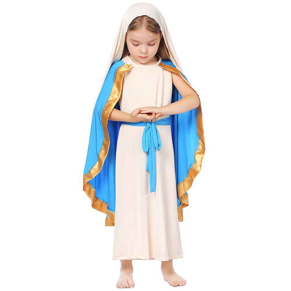 Girl shepherd Cosplay Sleeveless Robe Shawl Halloween Costumes for kids