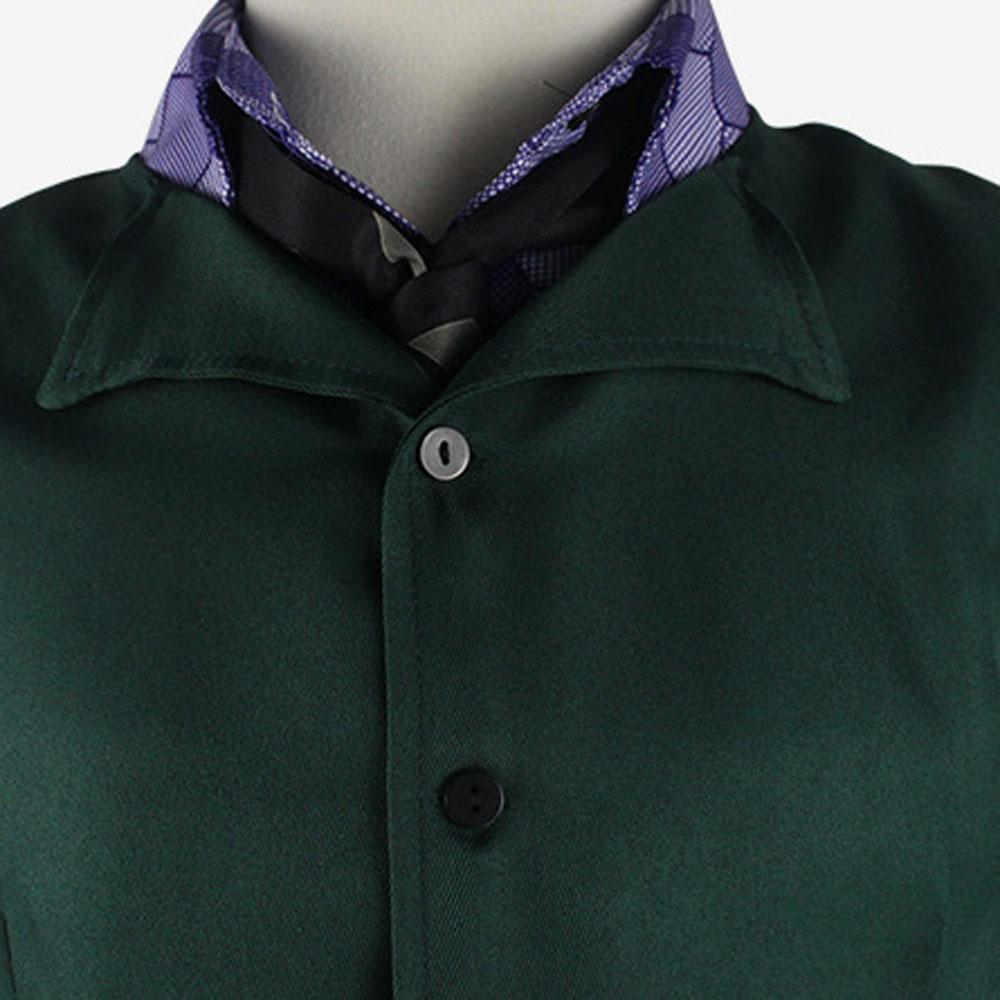 Batman Dark Knight Rise Joker Cosplay Costume Halloween Suit Purple Jacket Clown Dress Up