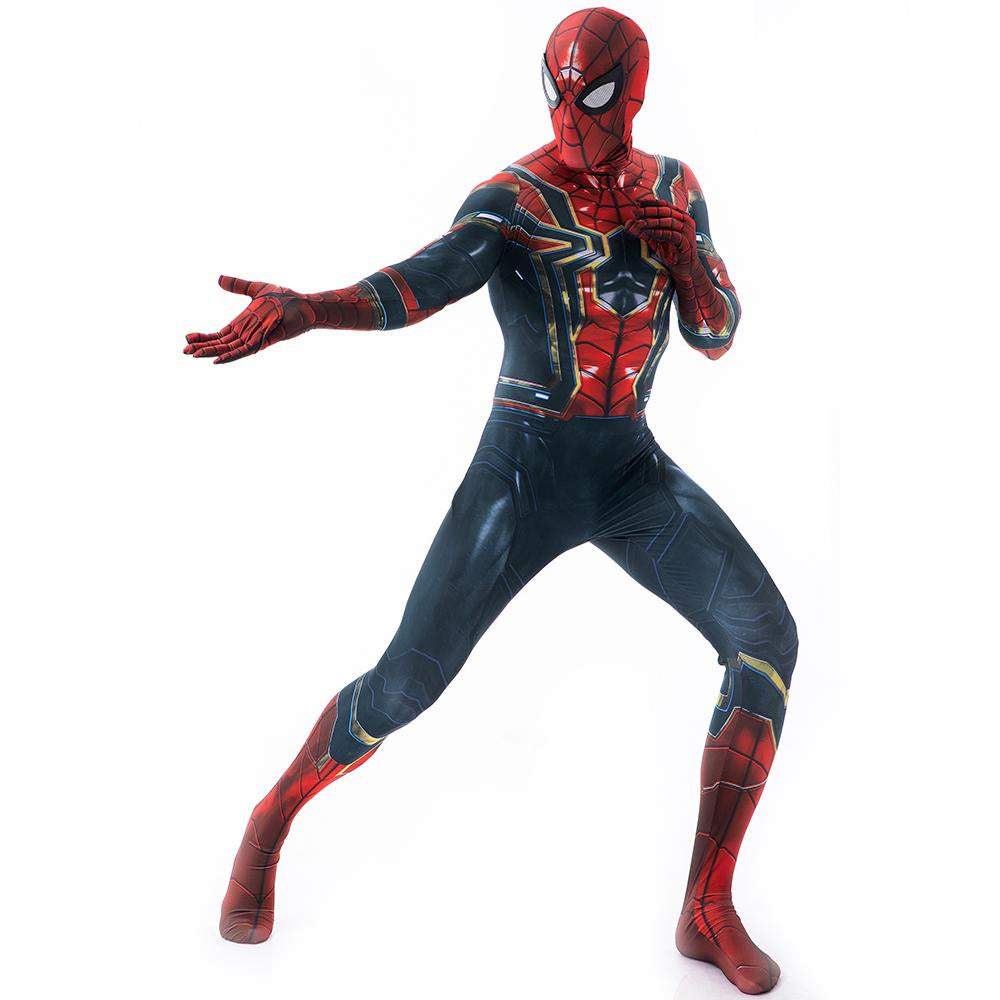 Avengers Endgame Spiderman Cosplay Costume Skinny Suit Halloween Superhero Zentai For Adult Kids