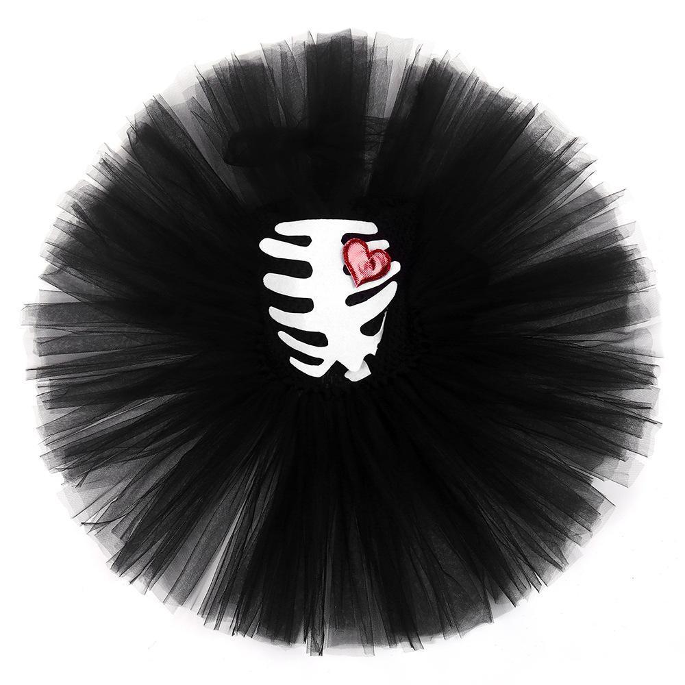 Skeleton Mummy Bride Tutu Dress for Baby Girl Halloween Cartoon Costume