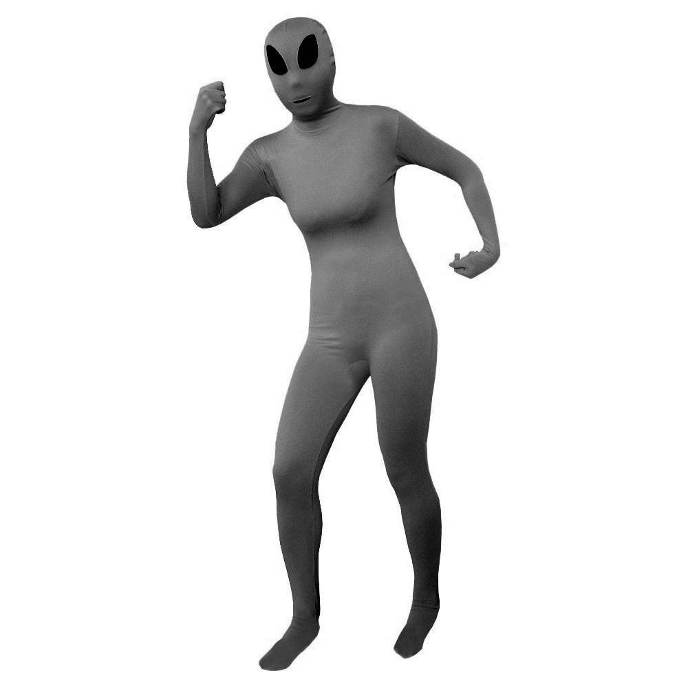 Gray ET Aliens Lycra Spandex Bodysuit Zentai Suit Catsuit Costume