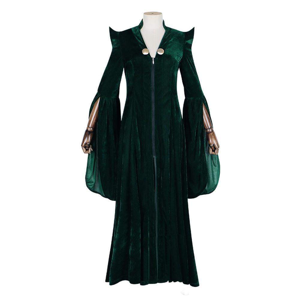 Harry Potter Professor Minerva McGonagall Cosplay Costumes Long Gown Robe Halloween Outfit Dress For Women-Pajamasbuy