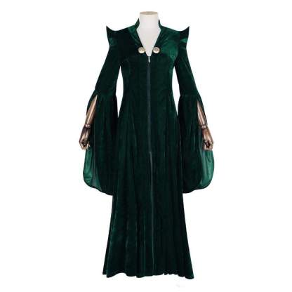 Harry Potter Professor Minerva McGonagall Cosplay Costumes Long Gown Robe Halloween Outfit Dress For Women-Pajamasbuy