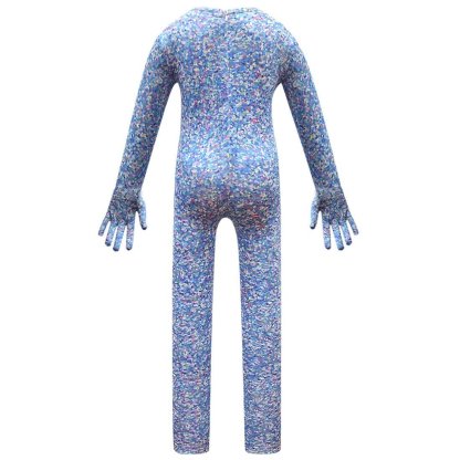 Kids Trolls World Tour Tiny Diamond Cosplay Zentai Suit Halloween Costume Children Jumpsuit Bodysuit Outfits