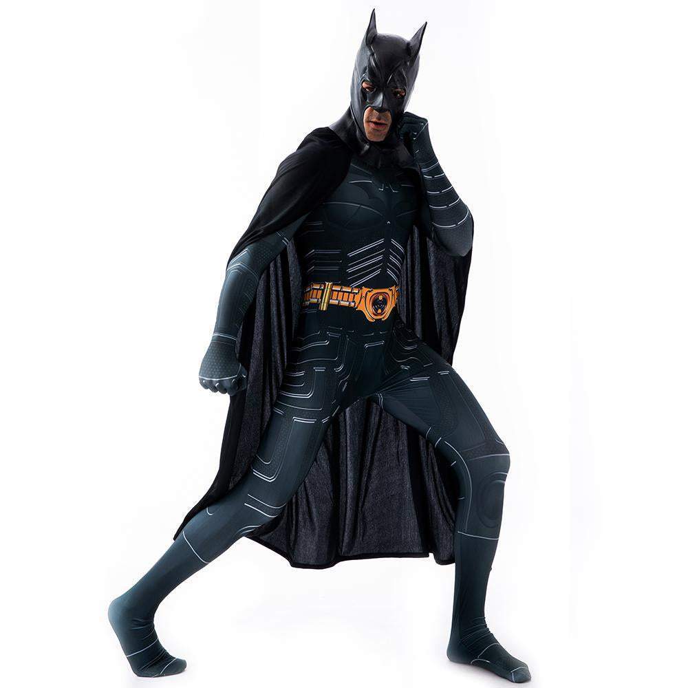 Batman Costume Cosplay Jumpsuit Superhero Bodysuit Tights Halloween Suit Zentai For Adult Kids