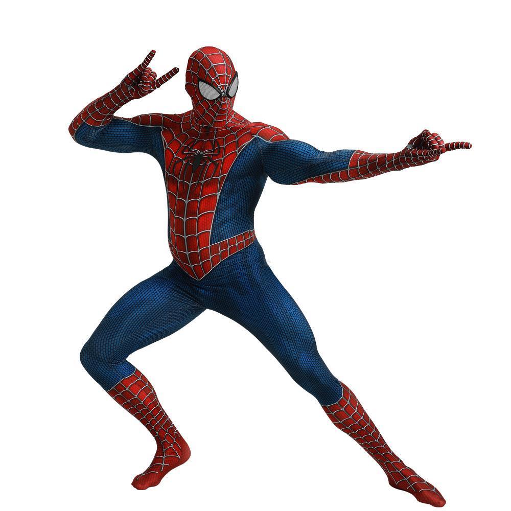 Spiderman Tony Halloween Cosplay Costume Zentai Jumpsuit