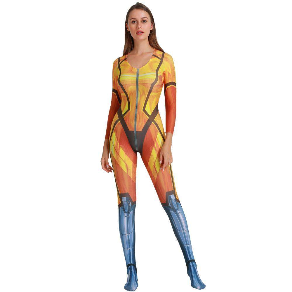 League of Legends Cosplay Costume Neon Strike Vi Halloween Tights Suit Zentai For Adult Kids-Pajamasbuy