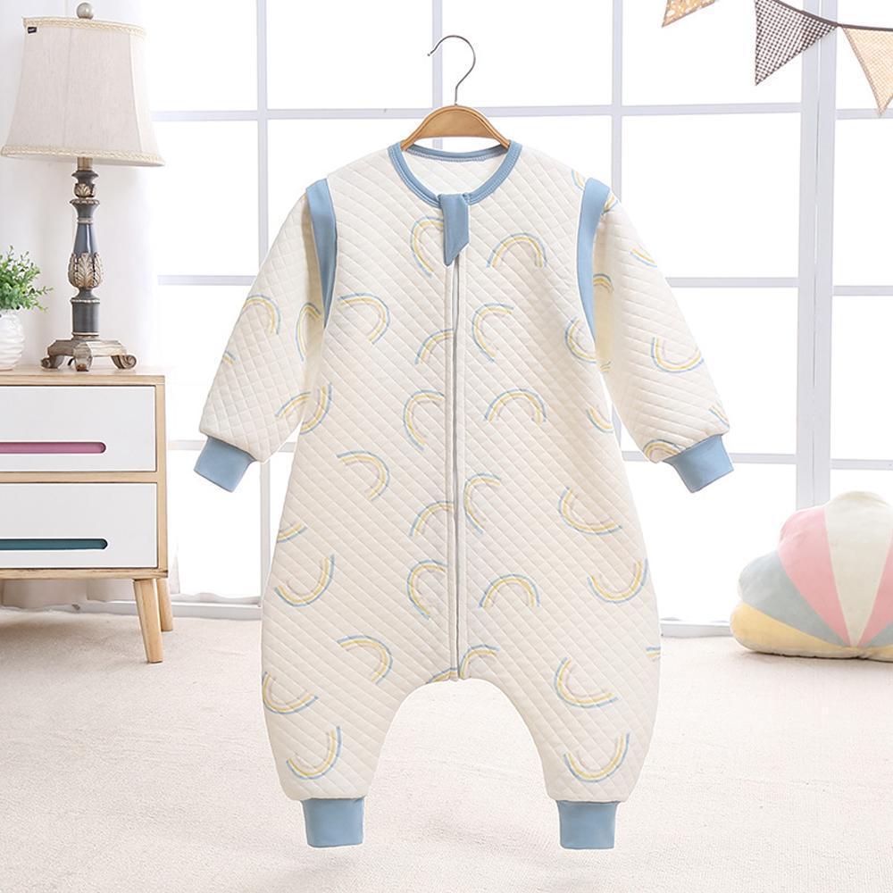 Autumn and winter plus cotton sleeveless children's split-leg one-piece romper