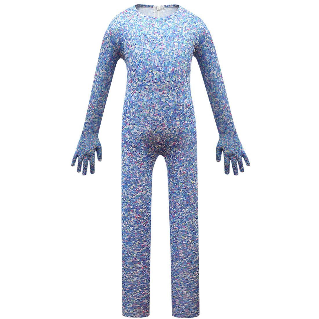 Kids Trolls World Tour Tiny Diamond Cosplay Zentai Suit Halloween Costume Children Jumpsuit Bodysuit Outfits