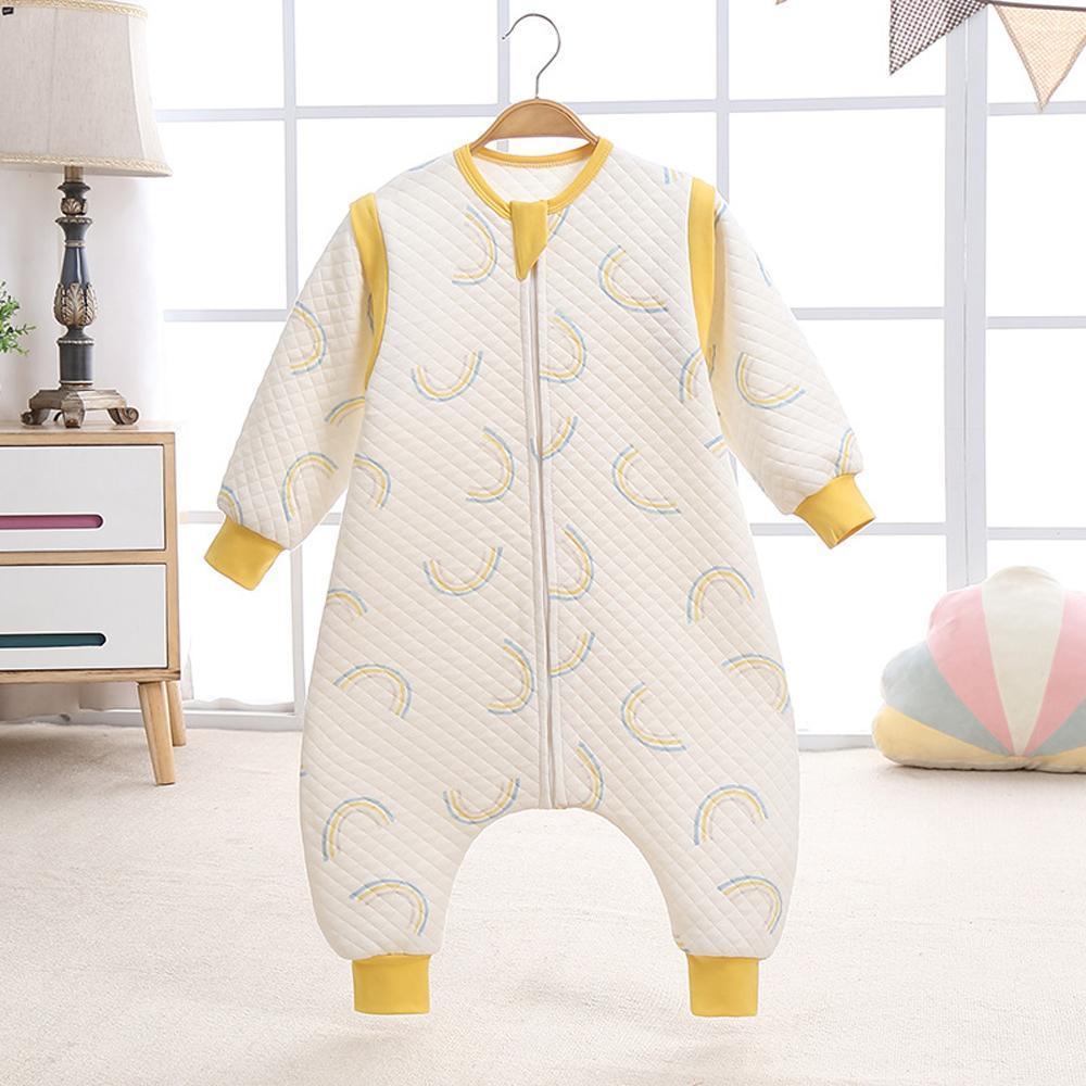 Autumn and winter plus cotton sleeveless children's split-leg one-piece romper