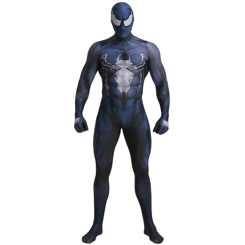 Venom Eddie Movie Halloween Cosplay Costume Zentai Jumpsuit Adult kids All Size