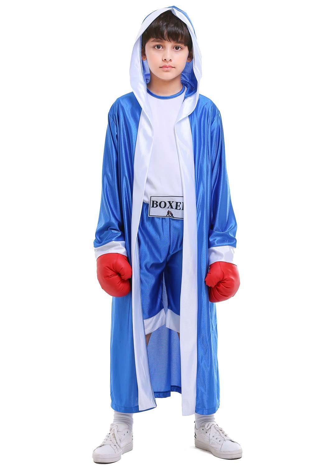 Child Boys Champion Boxer Uniform Halloween Costume Sportswearing