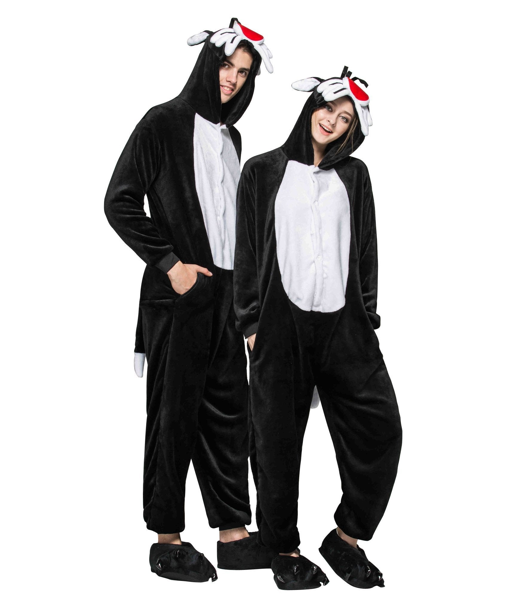 Adult Kigurumi Tomcat Onesie Pajamas Animal Costume Home