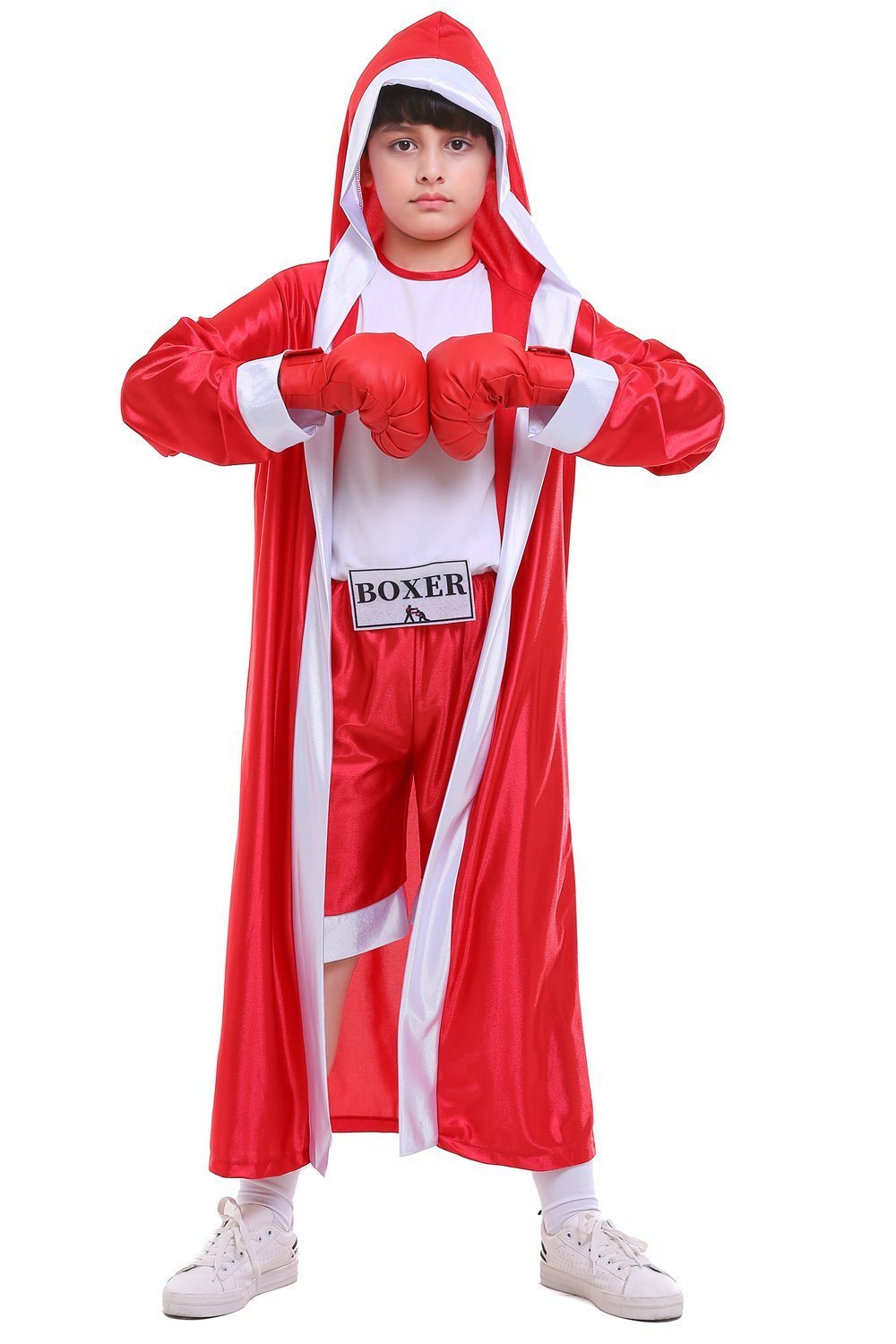 Child Boys Champion Boxer Uniform Halloween Costume Sportswearing