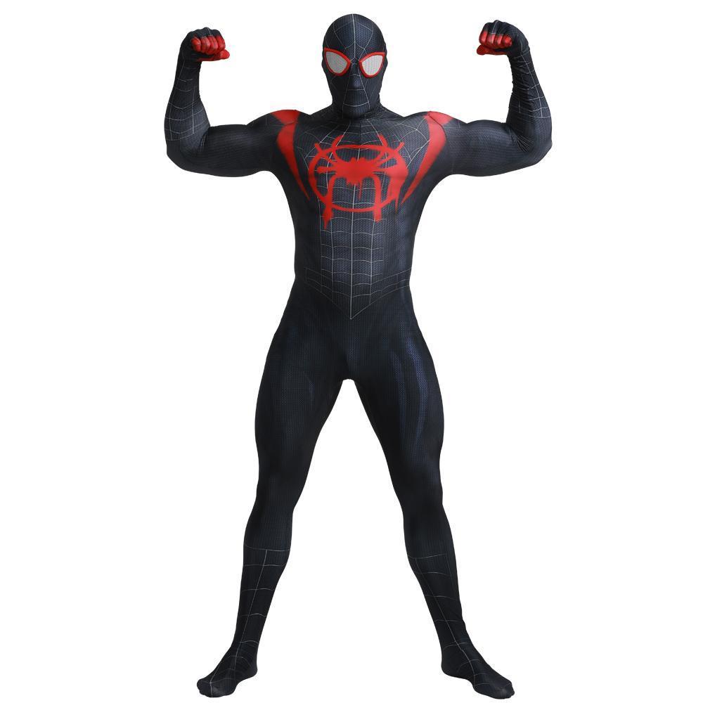 Black Spiderman Halloween Party Cosplay Costume Bodycon Jumpsut