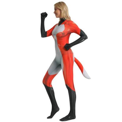 Ladybug Rena Rouge Fox Halloween Cosplay Costume Zentai Bodysuit for adults