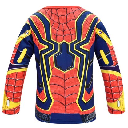 The New Avengers Spiderman Cosplay Costume Top Pants Halloween Outfit Suit Dress Up For Kids