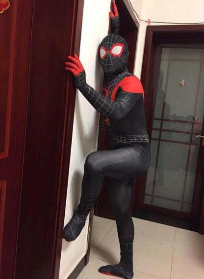 Spider-Man Into The Spider-Verse Kids Bodysuit Miles Morales Spiderman Costume