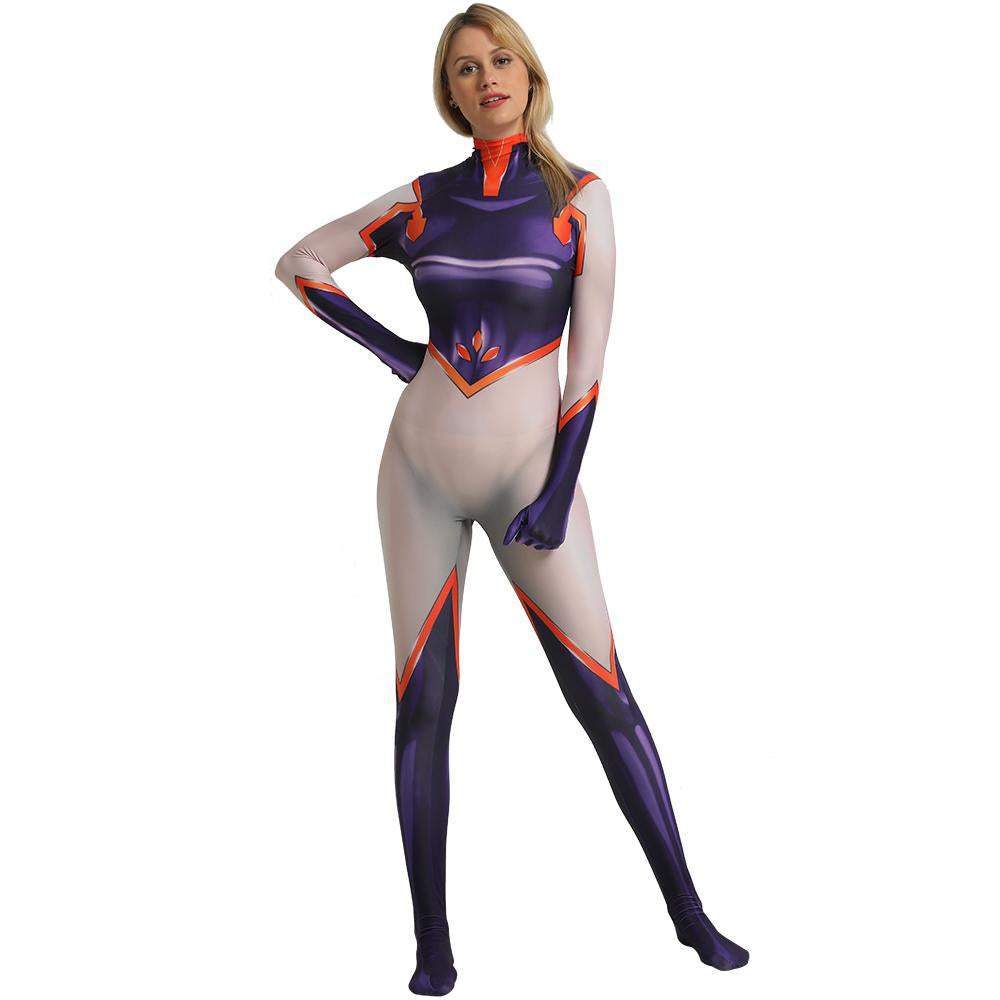 My Hero Academia Mount Lady Cosplay Costumes Jumpsuit Anime Tights Halloween Zentai For Adult Kids-Pajamasbuy