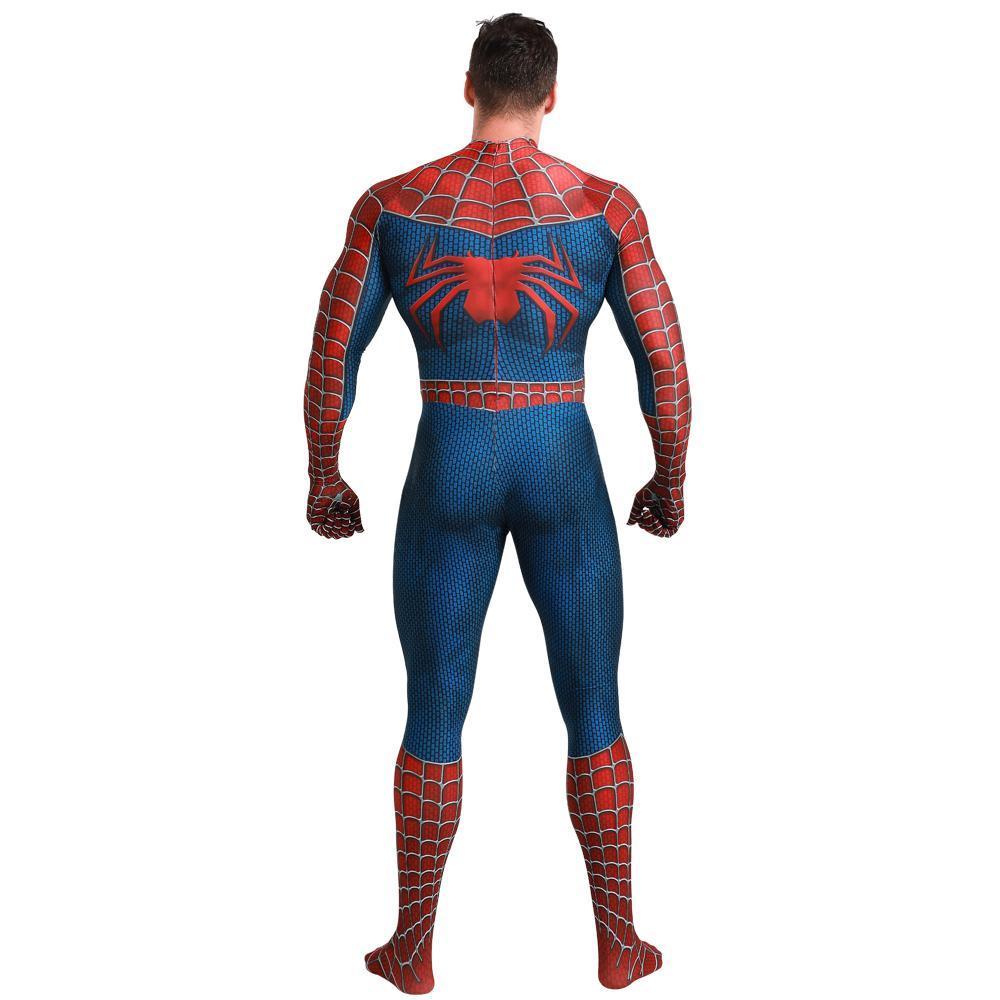 Spiderman Tony Halloween Cosplay Costume Zentai Jumpsuit